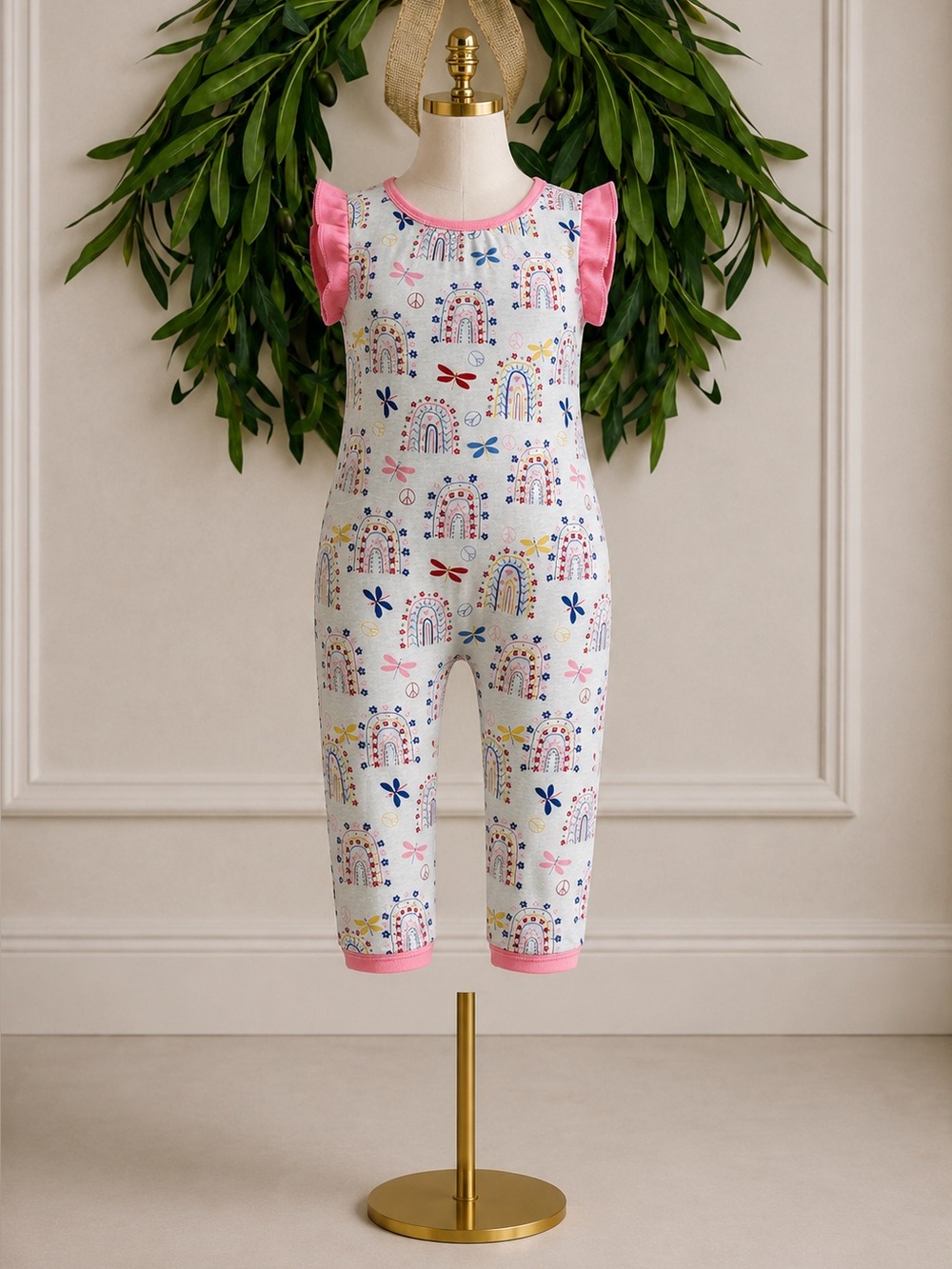 Bestaroo NWT Rainbows Short Sleeve Sleeper One Piece 12-18 Months